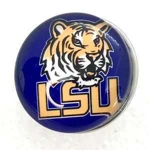 Snap button 20mm Gingersnaps Louisiana State Uni ASN20
